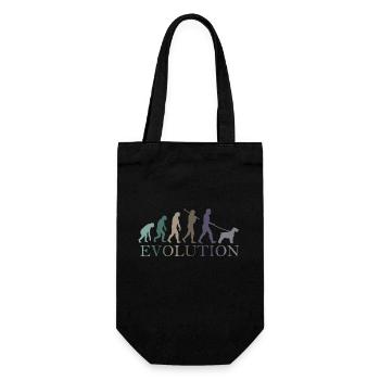DIE EVOLUTION DES SCHNAUZERS - Geschenkbeutel für Flaschen - Schwarz - Vorne