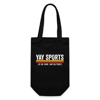 Yay Go Sports! Non-Sports Fan Go Sports Yay Sports - Gift Bag for Bottles - black - Front