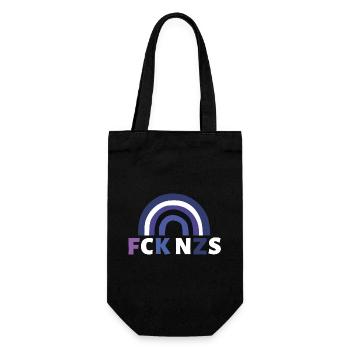 FCK NZS - Geschenkbeutel für Flaschen - Schwarz - Vorne