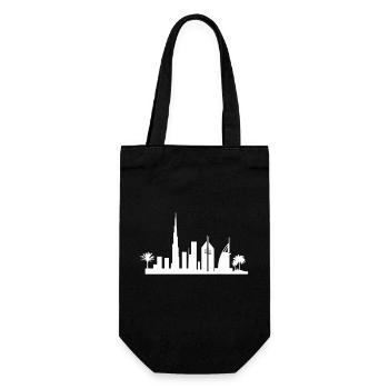 Dubai Skyline - Gift Bag for Bottles - black - Front