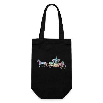 Carriage silhouette - Gift Bag for Bottles - black - Front