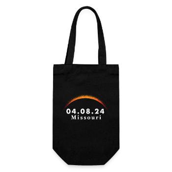 Total Solar Eclipse Path of Totality Missouri - Geschenkbeutel für Flaschen - Schwarz - Vorne