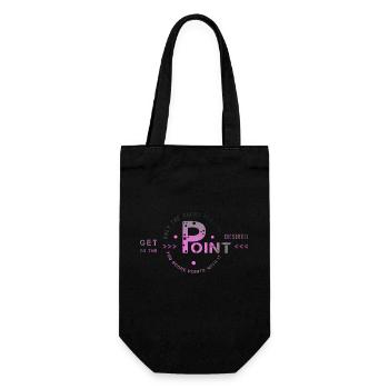 get to the point - Gift Bag for Bottles - black - Front
