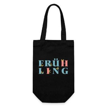 Faites entrer le printemps dans votre maison - Enfin le printemps - Sac à bouteille - noir - Devant