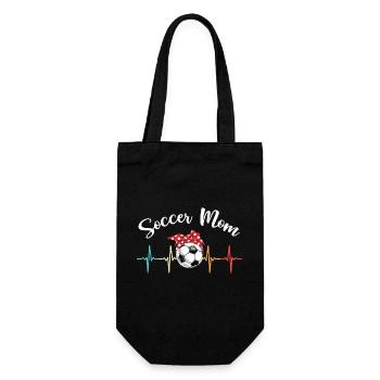 Mama Soccer Stuff Mamans Joueur Heratbeat Soccer Maman - Sac à bouteille - noir - Devant