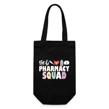 Pharmacy Squad Pharmacist Life Pharmacology - Geschenkbeutel für Flaschen - Schwarz - Vorne