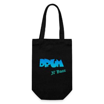 Drum n Bass - Geschenkbeutel für Flaschen - Schwarz - Vorne