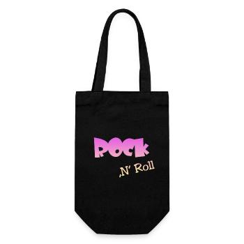 Rock n Roll - Geschenkbeutel für Flaschen - Schwarz - Vorne