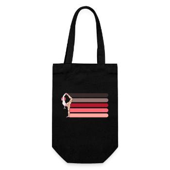 yoga pilates gym fitness - Sac à bouteille - noir - Devant