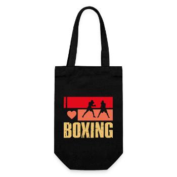 I love Boxing - Gift Bag for Bottles - black - Front