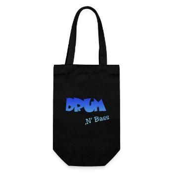 Drum n Bass - Geschenkbeutel für Flaschen - Schwarz - Vorne