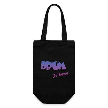 Drum n Bass - Geschenkbeutel für Flaschen - Schwarz - Vorne