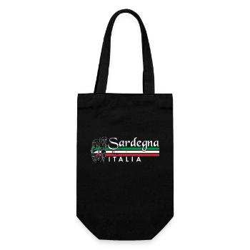 Sardegna Italien Mittelmeer Sardinien Sommer - Geschenkbeutel für Flaschen - Schwarz - Vorne