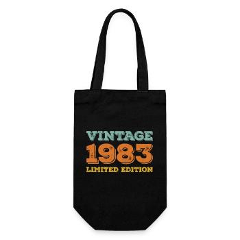 Vintage 1983 Limited Edition classique cadeau d’anniversaire - Sac à bouteille - noir - Devant