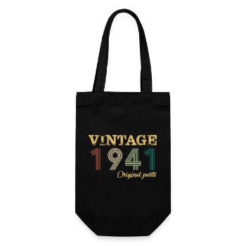 Vintage 1941 pièces d’origine année de naissance anniversaire - Sac à bouteille - noir - Devant