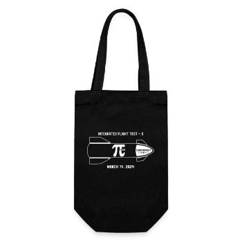 Third Flight Test on Pi Day 3.14! Coincidence? I - Gift Bag for Bottles - black - Front