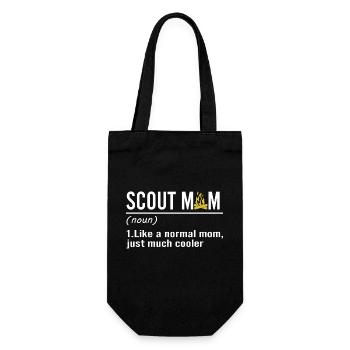 Scouting Lustige Pfadfindermutter Definition - Geschenkbeutel für Flaschen - Schwarz - Vorne
