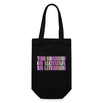 Idée présente livre d’animaux dictons drôles déclaration - Sac à bouteille - noir - Devant