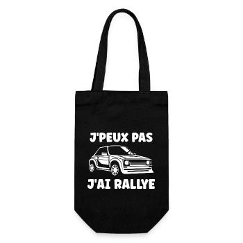Humour pilote de rallye - Sac à bouteille - noir - Devant