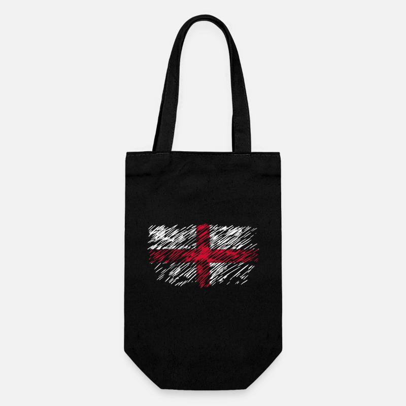 England - Gift Bag for Bottles - black