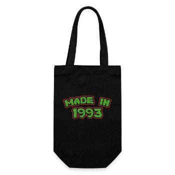 Made in 1993 - Gift Bag for Bottles - black - Front