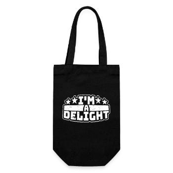 Funny I'm A Delight Sarcastic Delightful Humor Fun - Gift Bag for Bottles - black - Front