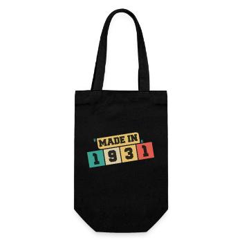 1931 anniversaire 1931 né en 1931 anniversaire - Sac à bouteille - noir - Devant