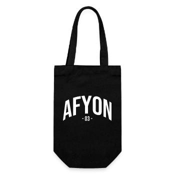 Afyon 03 Türkei Turkiye Geschenk Urlaub Türk TR - Geschenkbeutel für Flaschen - Schwarz - Vorne