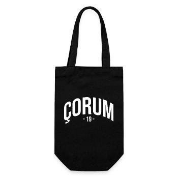 Corum 19 Turkey Turkiye TR Gift Holiday Turk - Gift Bag for Bottles - black - Front