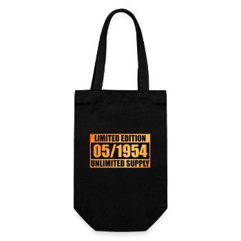70th Birthday Limited Edition - ꝏ Supply 05/1954 - Gift Bag for Bottles - black - Front