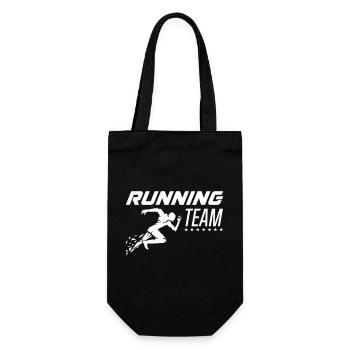running team - Gift Bag for Bottles - black - Front