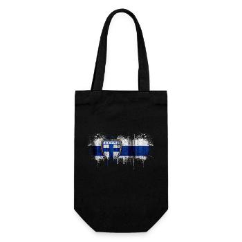 Finland Suomi helsinki scandinavia viking fine FIN - Gift Bag for Bottles - black - Front