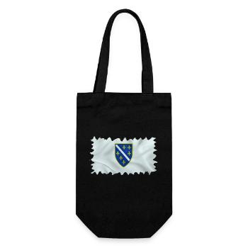 Bosnia in herzegovina europe sarajavo flag mostar - Gift Bag for Bottles - black - Front