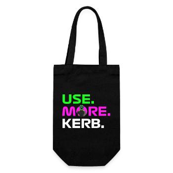 USE. MORE. KERB. - Gift Bag for Bottles - black - Front