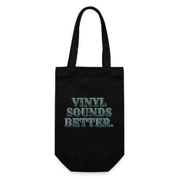 Le vinyle sonne mieux - Amateurs de musique rétro - Sac à bouteille - noir - Devant