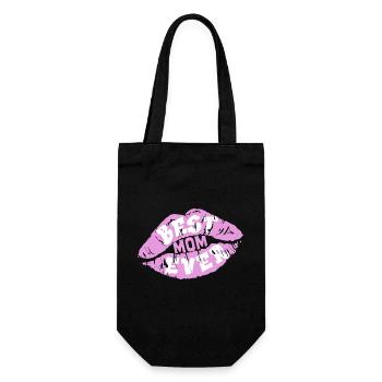 Mom - Gift Bag for Bottles - black - Front