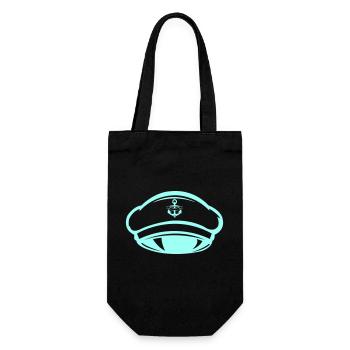Captain Beanie - Gift Bag for Bottles - black - Front