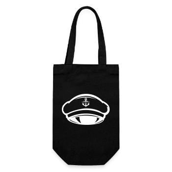 Captain Beanie - Gift Bag for Bottles - black - Front