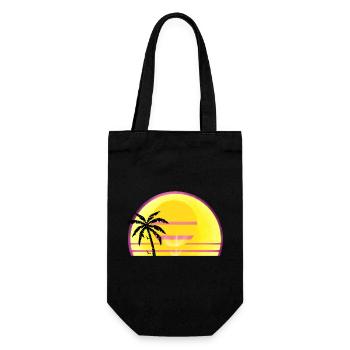 Sunny Summer Closed day - Gift Bag for Bottles - black - Front