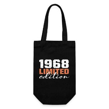 Né en 1968 | Vintage 1968 Anniversaire Rétro - Sac à bouteille - noir - Devant