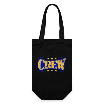 Crew Star Logo Cool Team Friends Groupe Stamp - Sac à bouteille - noir - Devant