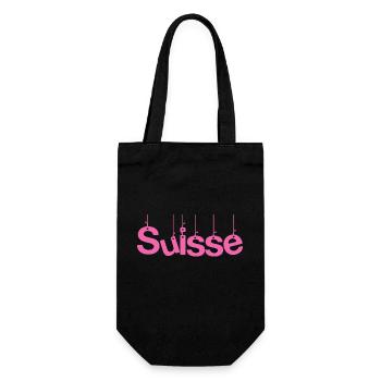 SUISSE. PAYS. GENEVE. SUISSE. HUMOUR - Sac à bouteille - noir - Devant