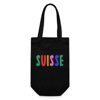 SUISSE. PAYS - Sac à bouteille - noir - Devant