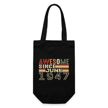 June 1947 Original 1947 Jubilee 1947 June 1947 - Gift Bag for Bottles - black - Front