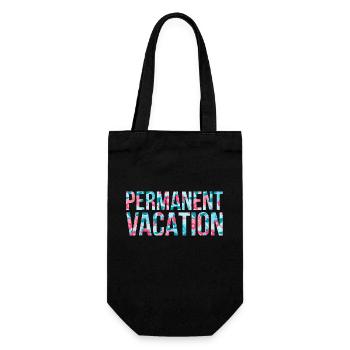 Permanent Vacation - Geschenkbeutel für Flaschen - Schwarz - Vorne