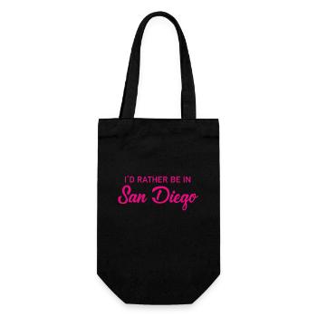 Je préfère être à San Diego - Californie - Amérique - Sac à bouteille - noir - Devant