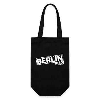 Berlin - 030 - Capital - Germany - Area Code - Gift Bag for Bottles - black - Front