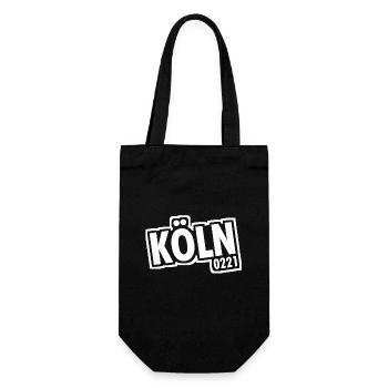 Cologne - 0221 - Cathedral City - Rhine - Cologne Cathedral - Gift Bag for Bottles - black - Front
