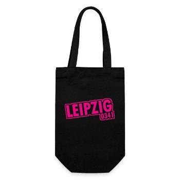 Leipzig - 0341 - Area Code - Saxony - Gift Bag for Bottles - black - Front