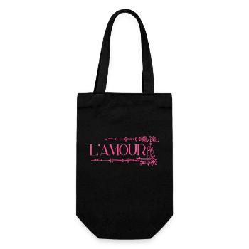 L’amour avec ornement - Sac à bouteille - noir - Devant